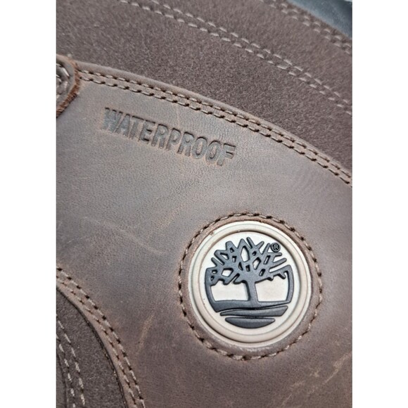 New Timberland Boots Men's 12 Flume Trail Fully Waterproof Mid Hiking Hiker Work - Picture 9 of 13